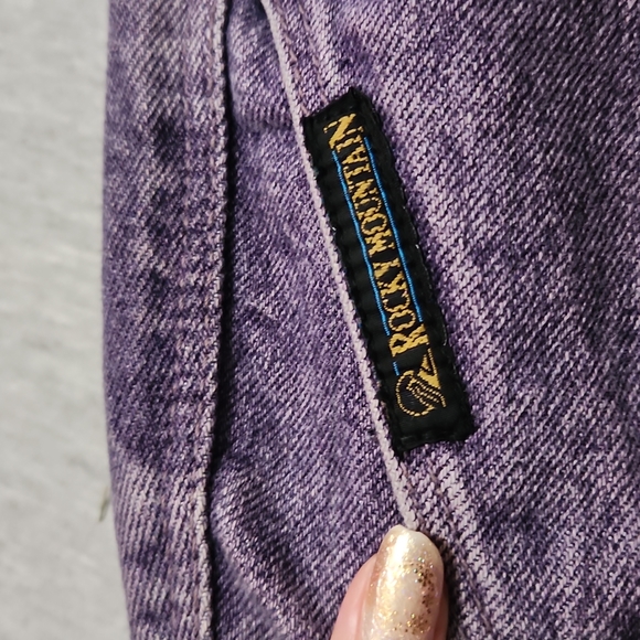 RARE!! Vintage Rockies Purple Western High Rise Straight Leg "Mom" Jeans - Picture 10 of 17